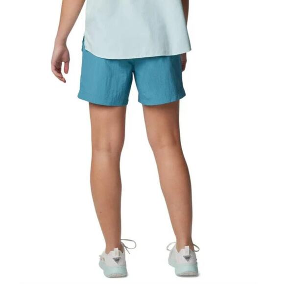 Columbia Women's Blue PFG Backcast Water Shorts Size L - Picture 2 of 8